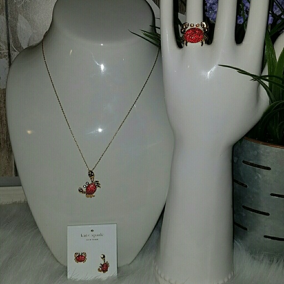 Kate spade Jewelry - Kate spade pave crab set